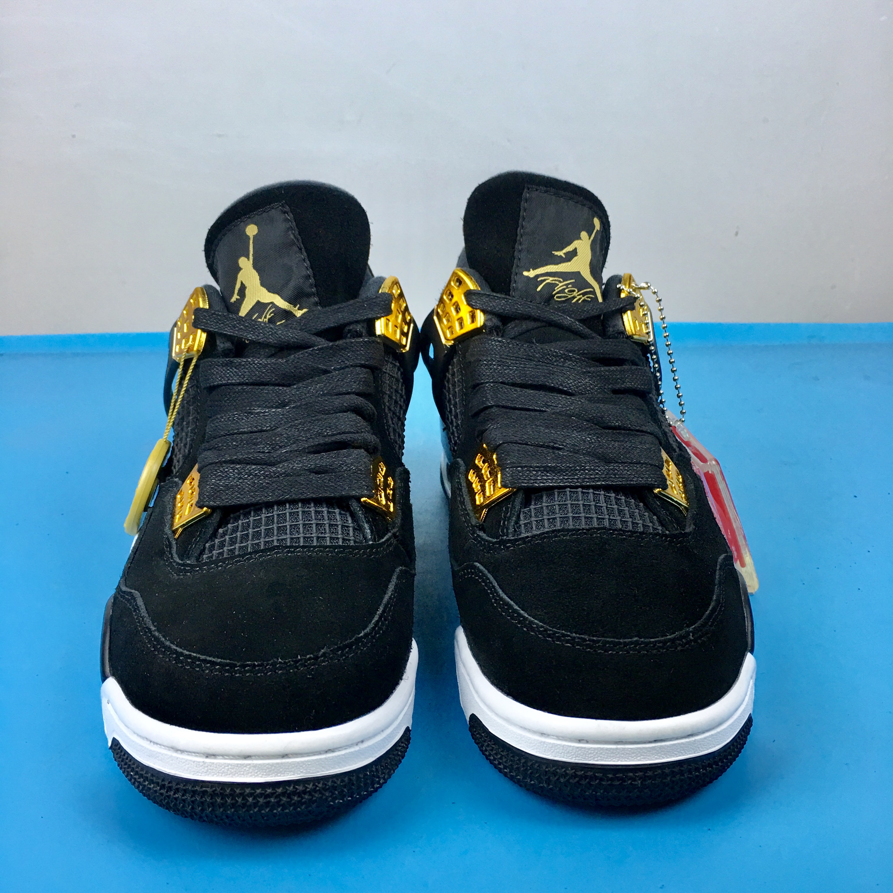 Air Jordan 4 Royalty Black Gold Shoes